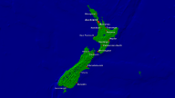 Neuseeland Städte + Grenzen 1920x1080